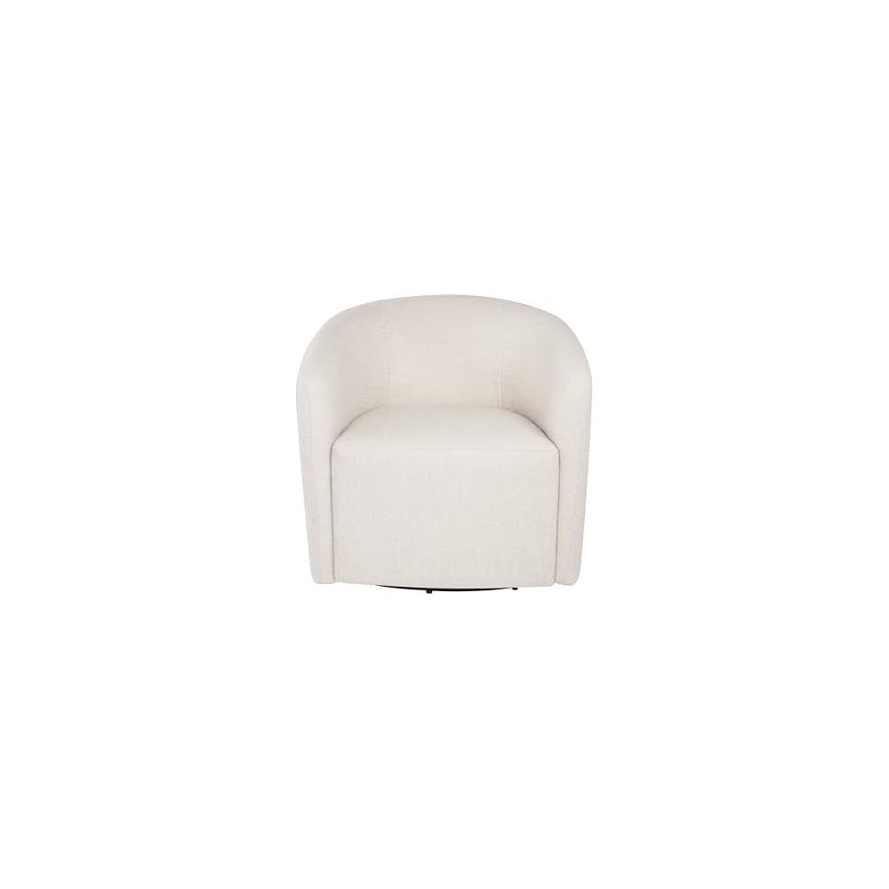 HomePop 360° Swivel Barrel Accent Chair - Midtone Gray Fabric