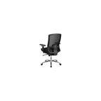 Scranton & Co Big and Tall Fabric Swivel Office Chair in Black