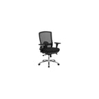 Scranton & Co Big and Tall Fabric Swivel Office Chair in Black