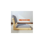 Meditation Chair with Back Support - Solid Wood Tatami Floor Chair for Living Room, Bedroom, Bay Window
