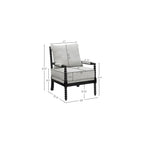 Roundhill Furniture Belvoir Upholstered Spool Accent Chair with Turned Wood Frame, Gray with Black Finish