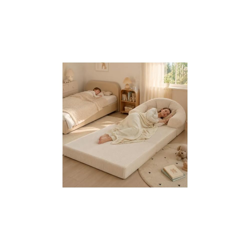 Folding Sofa Bed Convertible Sleeper Chair 2-in-1 Boneless Sofa