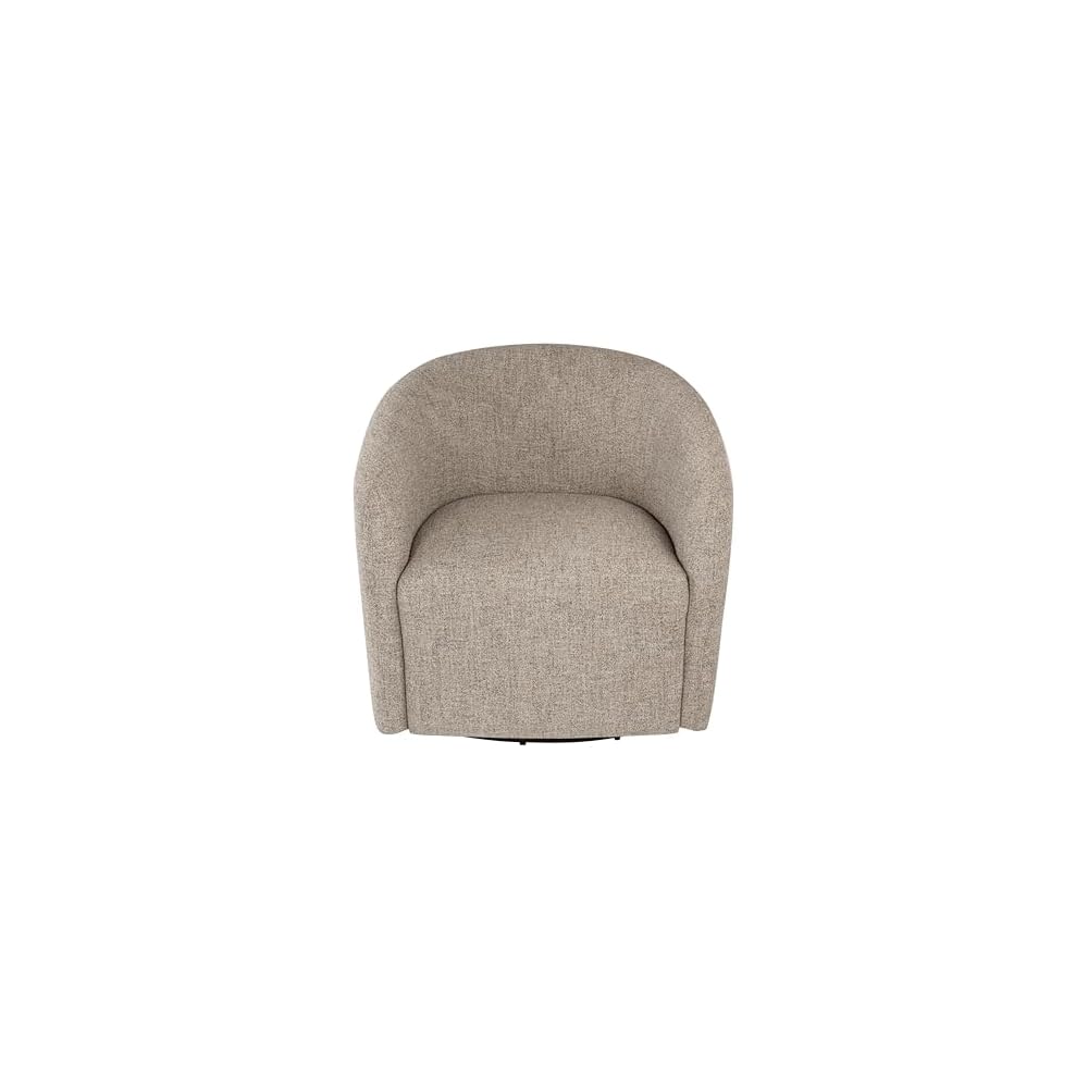 HomePop 360° Swivel Barrel Accent Chair - Midtone Gray Fabric