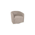 HomePop 360° Swivel Barrel Accent Chair - Midtone Gray Fabric