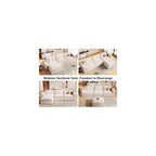 Vipbear 118" Oversized Modular Sectional Couch for Living Room, L Shaped Sectional Sofa with Movable Ottoman, Premium Chenille Upholstery, Extra-Thick Seat Cushion, Beige