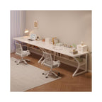 OSCHF 63-Inch Extra Long Desk with Storage Shelf, Warm White