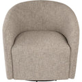 HomePop 360° Swivel Barrel Accent Chair - Midtone Gray Fabric