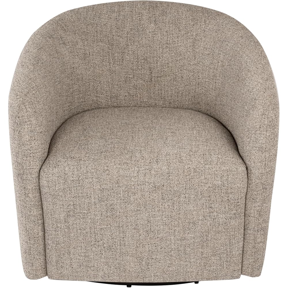 HomePop 360° Swivel Barrel Accent Chair - Midtone Gray Fabric